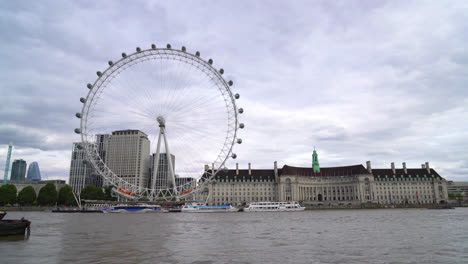 Londres,-Inglaterra,-Circa:-Ojo-De-Londres-Con-El-Río-Támesis-En-El-Reino-Unido