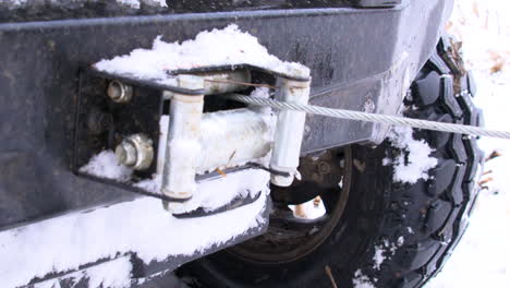 Winch-pulling-something-out-in-the-snow