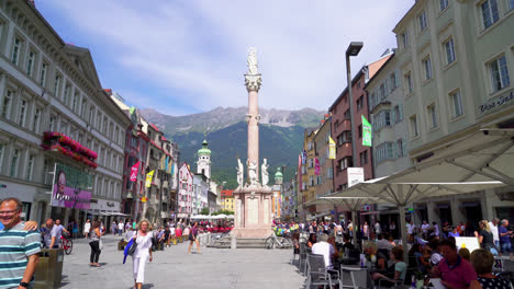Innsbruck-Austria,-circa-:-Shopping-Street-at-Innsbruck-City-in-Austria