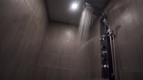 Fancy-shower-with-the-water-running