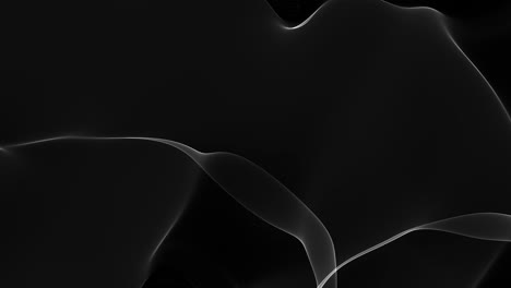 Draufsicht,-Schwarze-Wellen,-ätzender-Hintergrund,-Abstrakte-2D-Animation