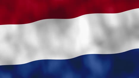 Niederländische-Flagge-Weht-Im-Wind