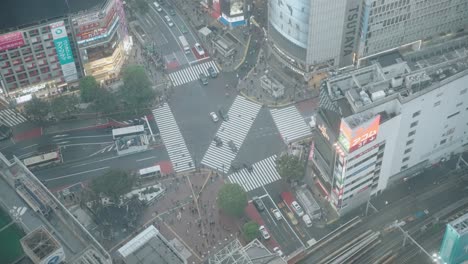 Wide-Hyperlapse-Shot-of-the-Traffics-and-Pedestrians-at-the-Famous-Busy-Shibuya-Crossing