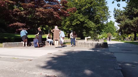 ladies-grouped-together-a-lunch-break-during-city-lockdown-restriction-disobeying-pandemic-violations-by-sharing-a-meal-in-close-proximity-to-each-other-without-masks-of-the-COVOD-19-unlawful-acts-2-3