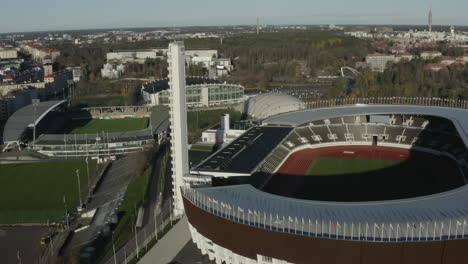 Olympiastadion-Und-Fußballstadion-Bolt-Arena-In-Helsinki,-Finnland