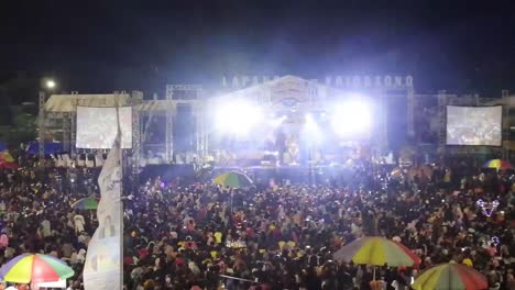 Multitud-De-Ciudadanos-En-Carnaval-Por-La-Noche-Celebra-El-Aniversario-De-La-Ciudad