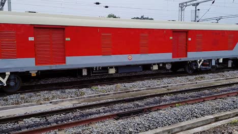 train-engine-of-indian-railway-parked-at-tracks-at-day-from-different-angle-video-is-take-at-guwahati-railway-station-assam-india-on-Mar-02-2023