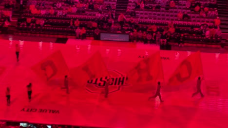 Ohio-State-Men's-Basketball-team-running-out-of-the-tunnel-at-a-home-game