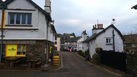 Geschäftige-Stadt-Hawkshead-In-Cumbria