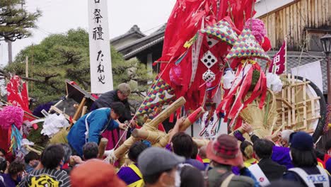Sagicho-Matsuri-Mikoshi-Float-Fixed-after-defeat-in-Festival-Battle