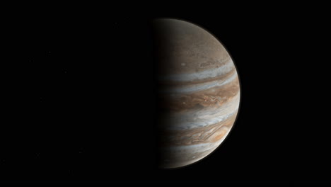 Ein-Blick-Von-Einem-Satelliten,-Der-Sich-Dem-Planeten-Jupiter-Nähert