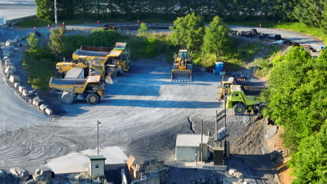 Aerial-footage-of-mining-machinery