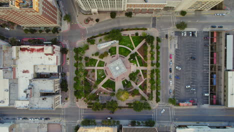 San-Jacinto-Plaza,-Innenstadt-Von-El-Paso,-Texas,-USA