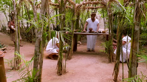 REAL-MAYAN-CEREMONY,-SHOT-IN-UXMAL,-YUCATAN-MEXICO