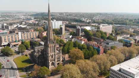 Aerial:-St-Mary-Redcliffe-Church-in-Bristol-City-England