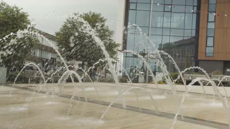 Barnsley-Town-Hall---Water---WS---Slow-Motion