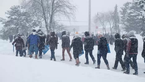 La-Senadora-Demócrata-Amy-Klobuchar-Anuncia-Candidatura-Presidencial-En-Medio-De-Una-Tormenta-De-Nieve