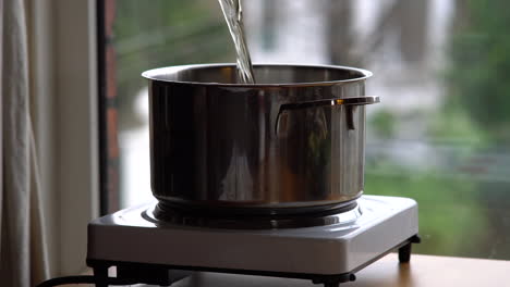 Pouring-Water-into-pot