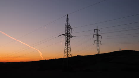 Columns-High-Voltage-High-Power-Sunlight-in-the-Moravia-Tuscany-region