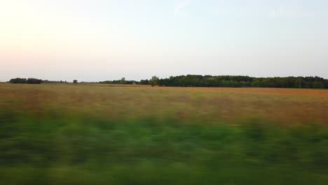 Car-window-view-Driving-through-Farm-country-in-Upstate-New-York