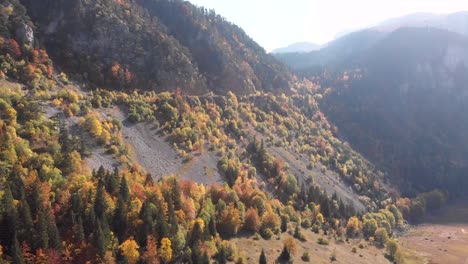 Luftaufnahme-Der-Unglaublichen-Herbstfarben-Im-Durmitor-nationalpark-In-Montenegro