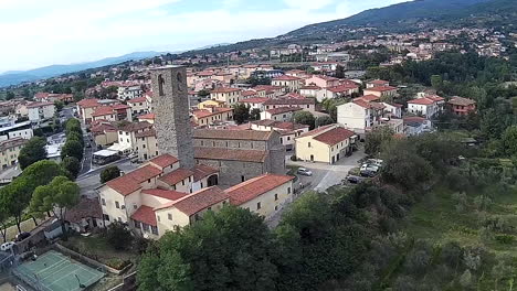 Roman-church-of-Santa-Rita-da-Cascia-in-the-province-of-Florence,-Medieval-age