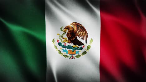 Flagge-Mexikos-Winkt-Im-Hintergrund