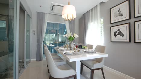 Elegant-Home-Decoration-Walkthrough--Living-Room-and-Dinig-Area--Open-Plan