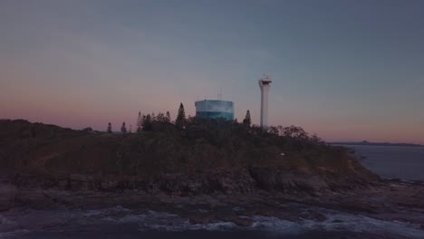 Point-Cartwright-Lighthouse-Sunrise---Drone