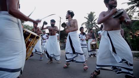 south-indian-doing-tradional-dance-on-street