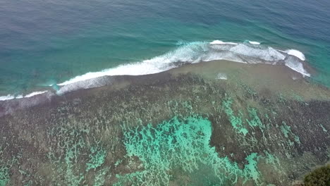 AERIAL---Turquoise-ocean-on-the-coast-of-Tonga