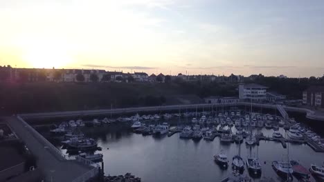 Sonnenuntergang-über-Dem-Jachthafen-Von-Sunderland