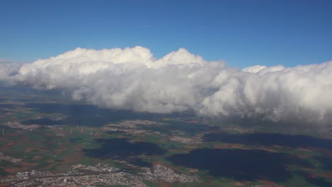 Flying-through-clouds-landing
