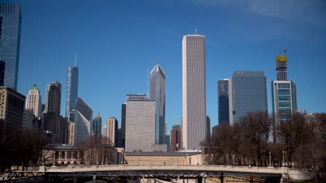 Blick-Auf-Die-Skyline-Von-Chicago-Von-Süden
