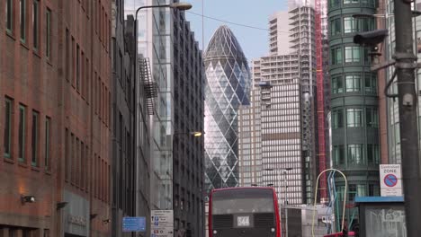 Slow-tilt-up-shot-of-The-Gherkin-in-Liverpool-St-London