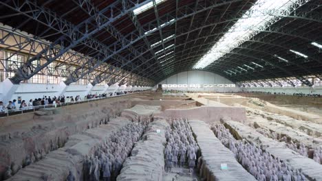 Xian,-China---July-2019-:-An-army-of-terracota-clay-soldiers,-created-during-the-reign-of-first-chinese-emperor-Qin-Shi-Huang-Di,-Xian,-Shaanxi-Province