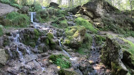 Ein-Kleiner-Waldwasserfall,-Sieht-Wunderschön-Aus