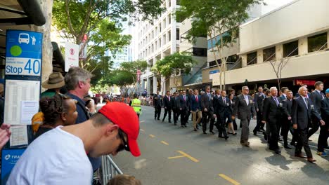 Día-De-Anzac,-Desfile-De-Anzac-Brisbane,-2018