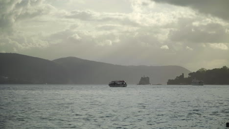 Timelapse-of-Ferry-Passing-Across-Open-Water