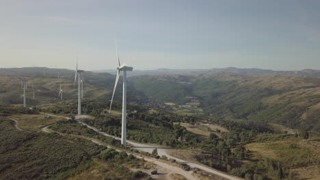 Luftaufnahmen-Von-Windkraftanlagen