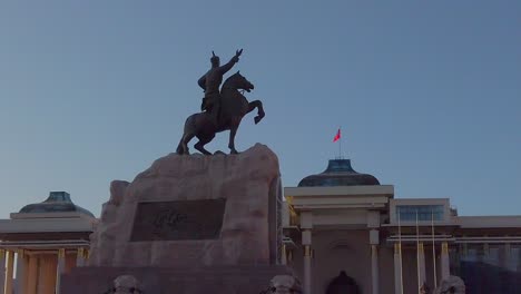 Der-Sukhbaatar-Platz-Ist-Ein-Berühmter-Touristenort-In-Ulaanbaatar,-Mongolei