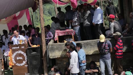 Indian-crowd-at-Indian-religious-festival---fair