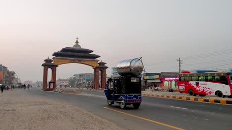Lumbini-Gate-at-Bhairahawa,-Nepal