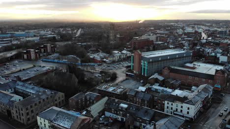 The-sun-rises-over-Bolton-city-centre-during-the-coronavirus-pandemic