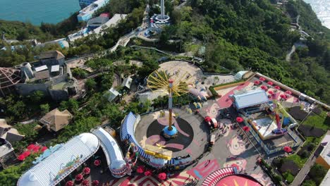 El-Parque-De-Atracciones-New-Ocean-Park-De-Hong-Kong-Reabre-Después-De-La-Vista-Aérea-Del-Bloqueo-Del-Virus-De-La-Corona