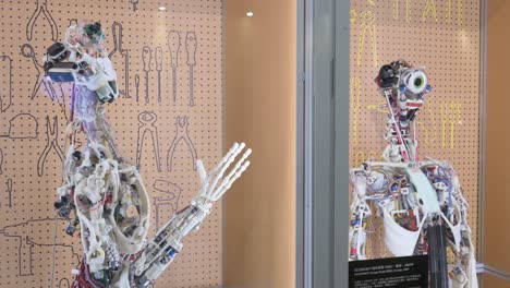 Robots-Exhibidos-Durante-La-Exhibición-De-&#39;robots&#39;-En-El-Museo-De-Ciencias-De-Hong-Kong-En-Hong-Kong