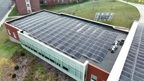 Rooftop-solar-panel-cells-generate-renewable-green-energy