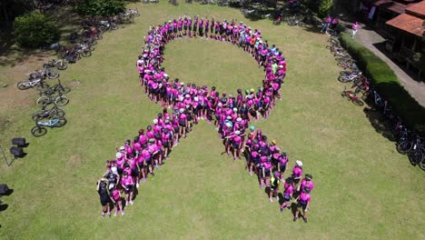 Pink-October-Ribbon-formed-by-female-cyclists-to-raise-awareness-to-Breast-and-Cervical-Cancer