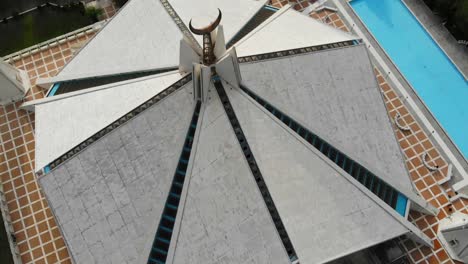 Aerial-Rooftop-View-Of-Faisal-Masjid-Mosque