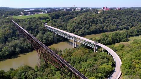 bridges-leading-to-wild-turkey-distillery-near-lawrenceburg-kentucky-in-4k